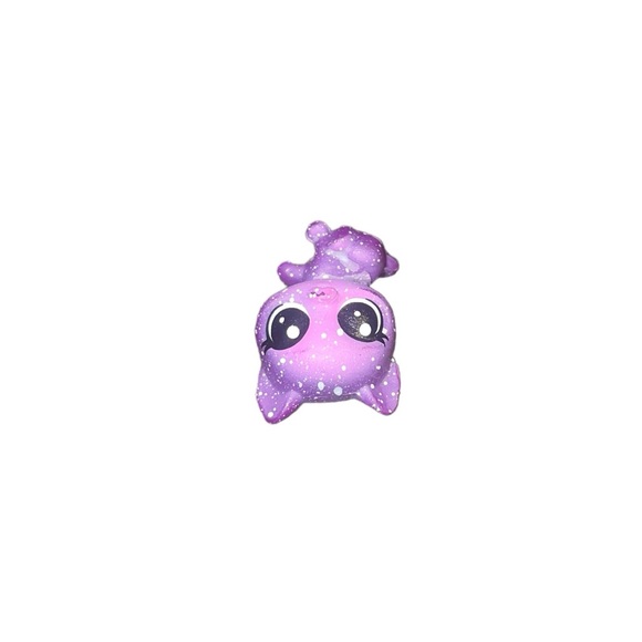 littlest pet shop # 3-39 bellatrix catena purple kitty cat kitten white spots - Picture 6 of 8